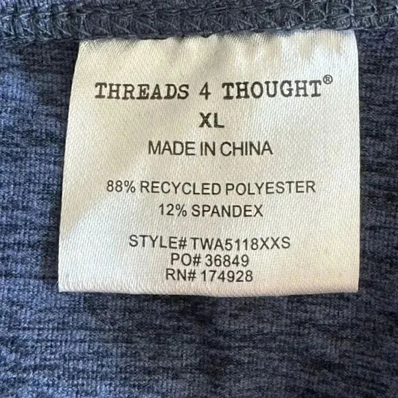 THREADS 4 THOUGHT Reactive Kensi Rib Sports Athletic Women’s Bra SZ XL #1878 - Picture 6 of 14